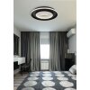 Illuminazione Globo Lighting Marsh Plafoniera LED Nero, 1-Luce, Telecomando
