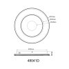Illuminazione Globo Lighting Marsh Plafoniera LED Nero, 1-Luce, Telecomando