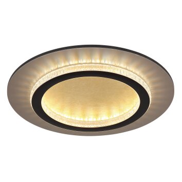 Illuminazione Globo Lighting Jayden Plafoniera LED Oro, Nero, 1-Luce