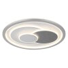 Illuminazione Globo Lighting Ruiz Plafoniera LED Argento, Bianco, 1-Luce