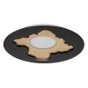 Illuminazione Globo Lighting Obscura Plafoniera LED Nero, 1-Luce