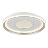 Illuminazione Globo Lighting Eila Plafoniera LED Bianco, 1-Luce, Telecomando