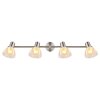 Illuminazione Globo Lighting Zachery Plafoniera Nichel opaco, 4-Luci