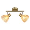 Illuminazione Globo Lighting Zachery Plafoniera Ottone, 2-Luci