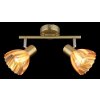 Illuminazione Globo Lighting Zachery Plafoniera Ottone, 2-Luci