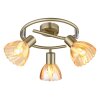 Illuminazione Globo Lighting Zachery Plafoniera Ottone, 3-Luci