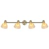 Illuminazione Globo Lighting Zachery Plafoniera Ottone, 4-Luci