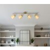 Illuminazione Globo Lighting Zachery Plafoniera Ottone, 4-Luci