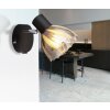Illuminazione Globo Lighting Zachery Plafoniera, Faretto da soffitto, Applique, Faretto da parete Nero, 1-Luce