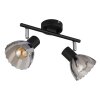 Illuminazione Globo Lighting Zachery Plafoniera Nero, 2-Luci
