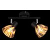 Illuminazione Globo Lighting Zachery Plafoniera Nero, 2-Luci