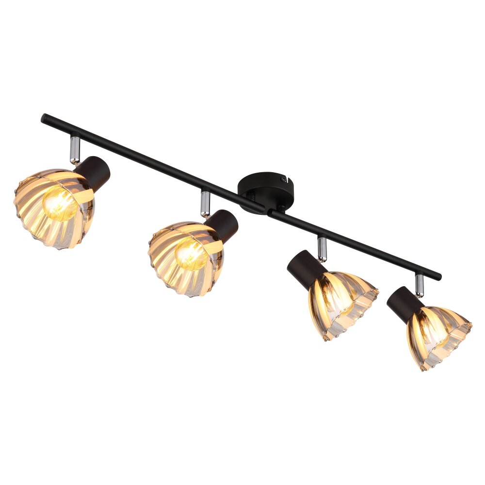 Illuminazione Globo Lighting Zachery Plafoniera Nero, 4-Luci main product photo