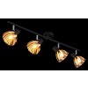 Illuminazione Globo Lighting Zachery Plafoniera Nero, 4-Luci