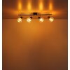 Illuminazione Globo Lighting Zachery Plafoniera Nero, 4-Luci