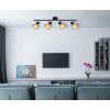 Illuminazione Globo Lighting Zachery Plafoniera Nero, 4-Luci
