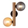 Illuminazione Globo Lighting Riha Applique Marrone scuro, Nero, 2-Luci