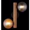 Illuminazione Globo Lighting Riha Applique Marrone scuro, Nero, 2-Luci