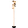 Illuminazione Globo Lighting Riha Lampada da terra Marrone scuro, Nero, 6-Luci