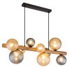 Illuminazione Globo Lighting Riha Lampadario a sospensione Marrone scuro, Nero, 9-Luci