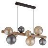 Illuminazione Globo Lighting Riha Lampadario a sospensione Marrone scuro, Nero, 9-Luci