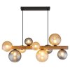 Illuminazione Globo Lighting Riha Lampadario a sospensione Marrone scuro, Nero, 9-Luci