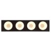 Illuminazione Globo Lighting Raymond Plafoniera LED Antracite, Nero, 1-Luce