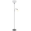 Illuminazione Globo Lighting Hinton Lampada da terra Argento, 1-Luce