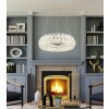 Illuminazione Globo Lighting Diann Lampadario a sospensione LED Cromo, 1-Luce