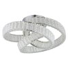 Illuminazione Globo Lighting Mucky Plafoniera LED Cromo, 1-Luce, Telecomando