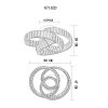 Illuminazione Globo Lighting Mucky Plafoniera LED Cromo, 1-Luce, Telecomando