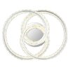 Illuminazione Globo Lighting Mucky Plafoniera LED Cromo, 1-Luce, Telecomando