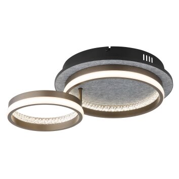 Illuminazione Globo Lighting Della Plafoniera LED Nero, 1-Luce