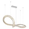Illuminazione Globo Lighting Neil Lampadario a sospensione LED Cromo, 1-Luce, Telecomando