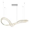 Illuminazione Globo Lighting Neil Lampadario a sospensione LED Cromo, 1-Luce, Telecomando