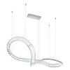 Illuminazione Globo Lighting Neil Lampadario a sospensione LED Cromo, 1-Luce, Telecomando