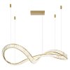 Illuminazione Globo Lighting Neil Lampadario a sospensione LED Oro, 1-Luce, Telecomando