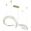 Illuminazione Globo Lighting Neil Lampadario a sospensione LED Oro, 1-Luce, Telecomando