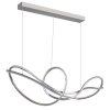 Illuminazione Globo Lighting Iduna Lampadario a sospensione LED Cromo, 1-Luce, Telecomando