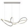 Illuminazione Globo Lighting Iduna Lampadario a sospensione LED Cromo, 1-Luce, Telecomando