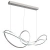 Illuminazione Globo Lighting Iduna Lampadario a sospensione LED Cromo, 1-Luce, Telecomando