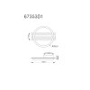 Illuminazione Globo Lighting Tisha Plafoniera LED Écru, Nero, 1-Luce