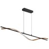 Illuminazione Globo Lighting Watkins Lampadario a sospensione LED Nero, 1-Luce