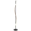 Illuminazione Globo Lighting Watkins Lampada da terra LED Nero, 1-Luce