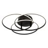 Illuminazione Globo Lighting Kombos Plafoniera LED Nero, 1-Luce