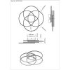 Illuminazione Globo Lighting Kombos Plafoniera LED Nichel opaco, 1-Luce