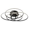 Illuminazione Globo Lighting Kombos Plafoniera LED Nero, 1-Luce