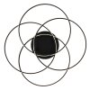 Illuminazione Globo Lighting Kombos Plafoniera LED Nero, 1-Luce
