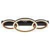 Illuminazione Globo Lighting Dakari Plafoniera LED Nero, 1-Luce