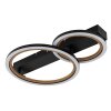 Illuminazione Globo Lighting Dakari Plafoniera LED Nero, 1-Luce