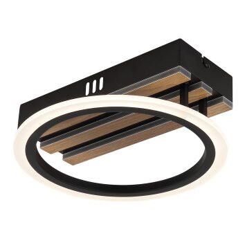 Illuminazione Globo Lighting Blevins Plafoniera LED Écru, Nero, 1-Luce